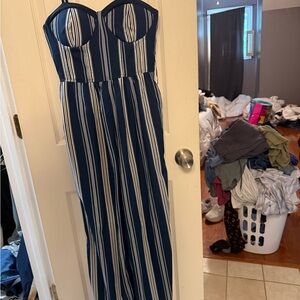 GLS Collective Navy and White Patterned Garment